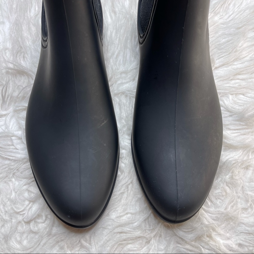 Jeffrey Campbell | Black Chelsea Ankle Rain Boots - Picture 5 of 11